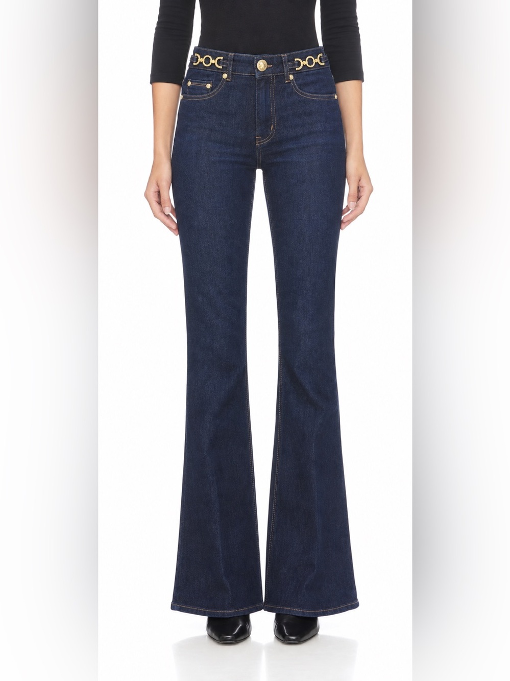 Marciano $315 dark rinse fit-and-flare jeans JG